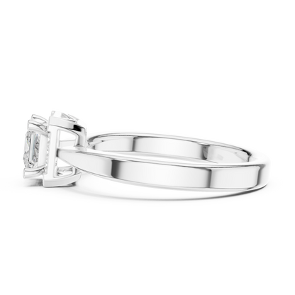 Mixed Shape Lab Grown Diamond Halo Ring