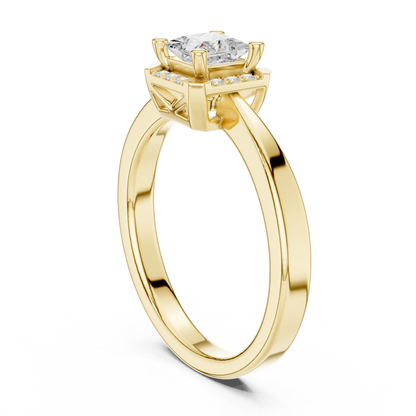 Mixed Shape Lab Grown Diamond Halo Ring