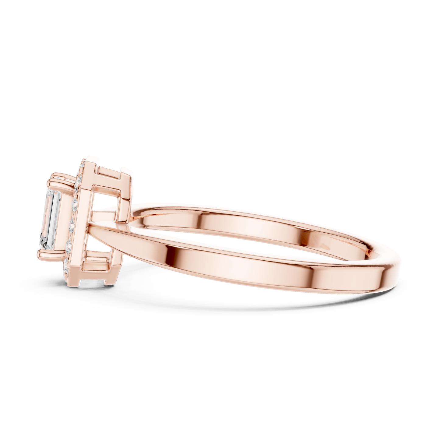 Mixed Shape Lab Grown Diamond Halo Ring