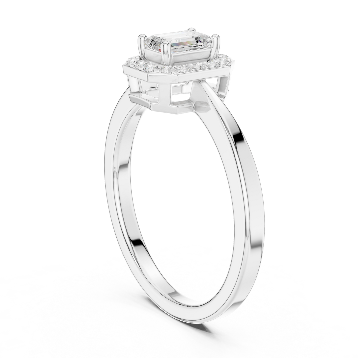 Mixed Shape Lab Grown Diamond Halo Ring