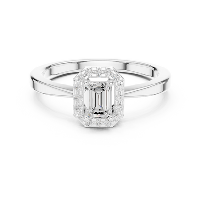 Mixed Shape Lab Grown Diamond Halo Ring