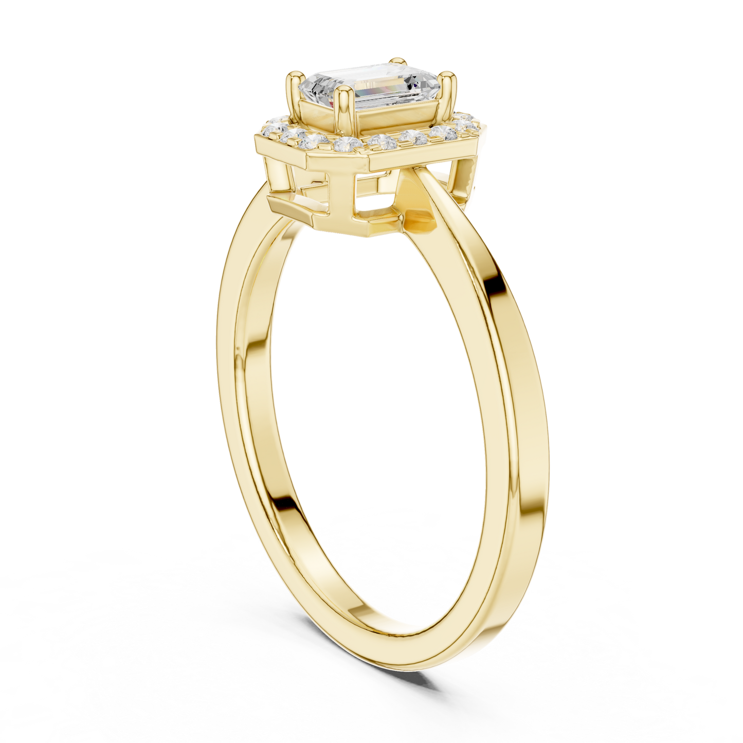 Mixed Shape Lab Grown Diamond Halo Ring