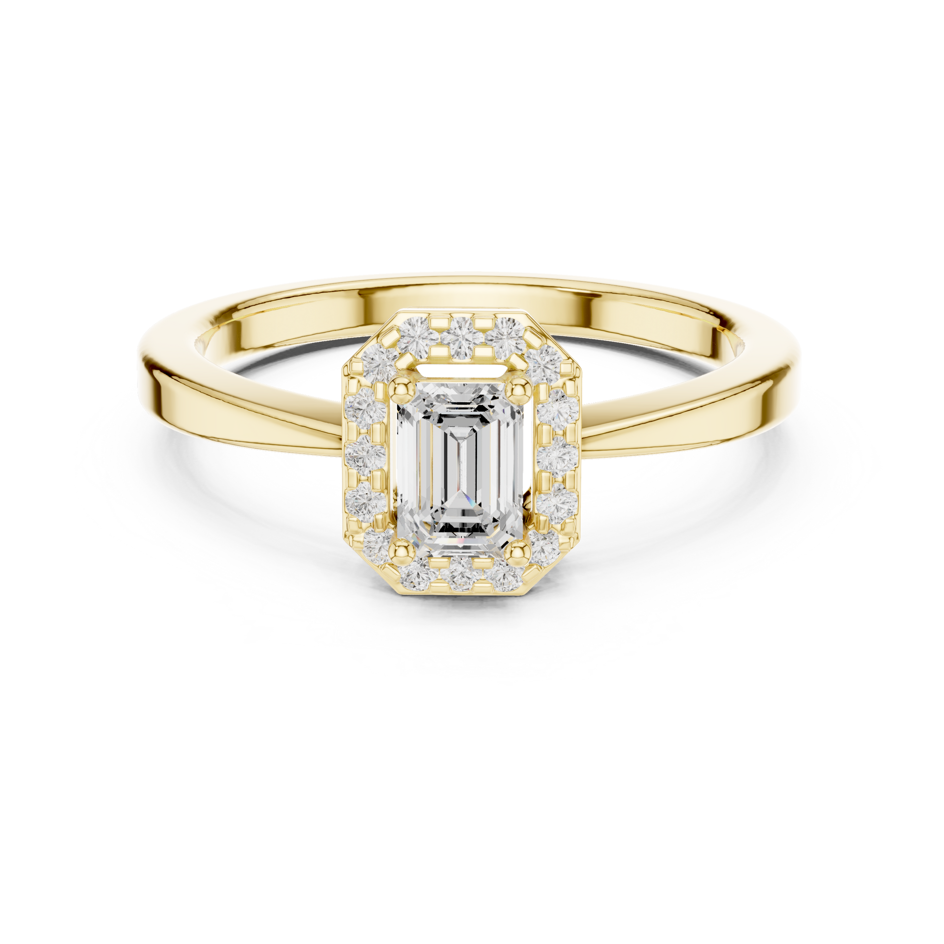 Mixed Shape Lab Grown Diamond Halo Ring