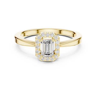 Mixed Shape Lab Grown Diamond Halo Ring
