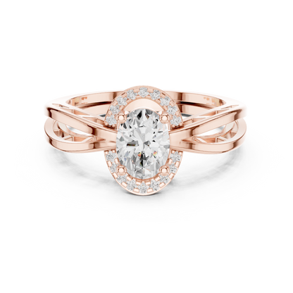 Round Halo Lab Grown Diamond Ring