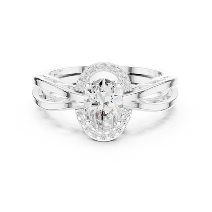 Round Halo Lab Grown Diamond Ring