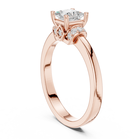 Round Halo Lab Grown Diamond Ring