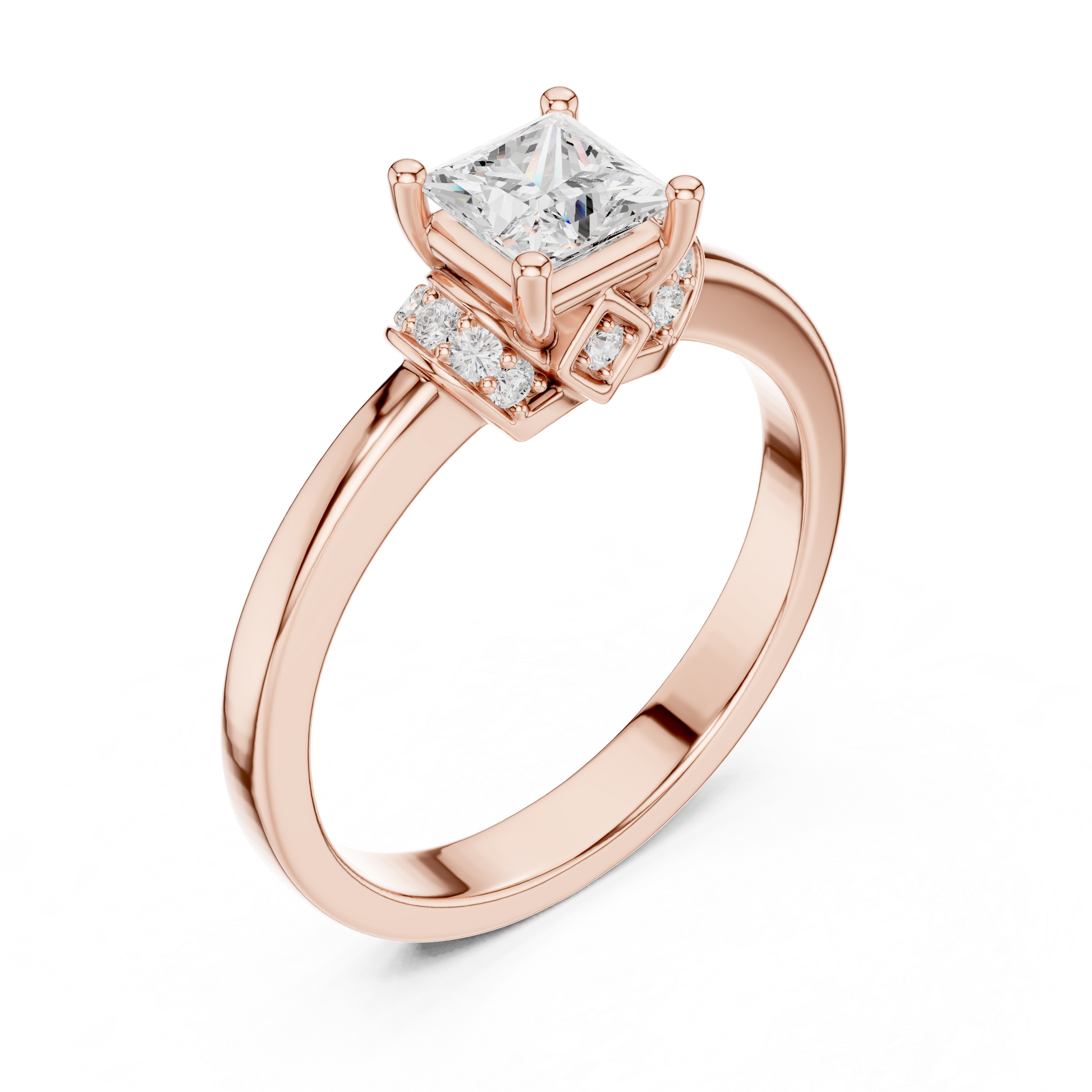 Round Halo Lab Grown Diamond Ring