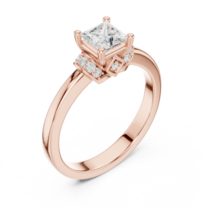 Round Halo Lab Grown Diamond Ring
