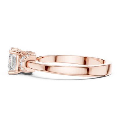Round Halo Lab Grown Diamond Ring