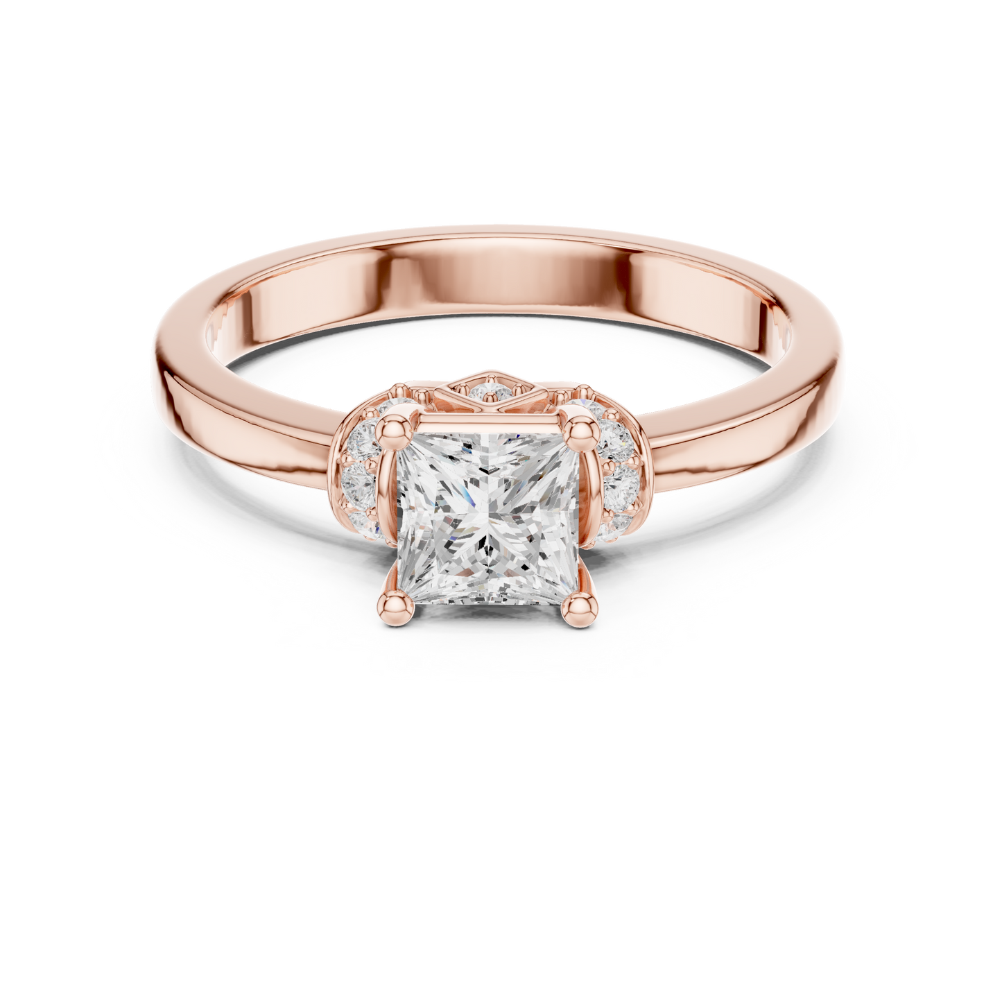 Round Halo Lab Grown Diamond Ring
