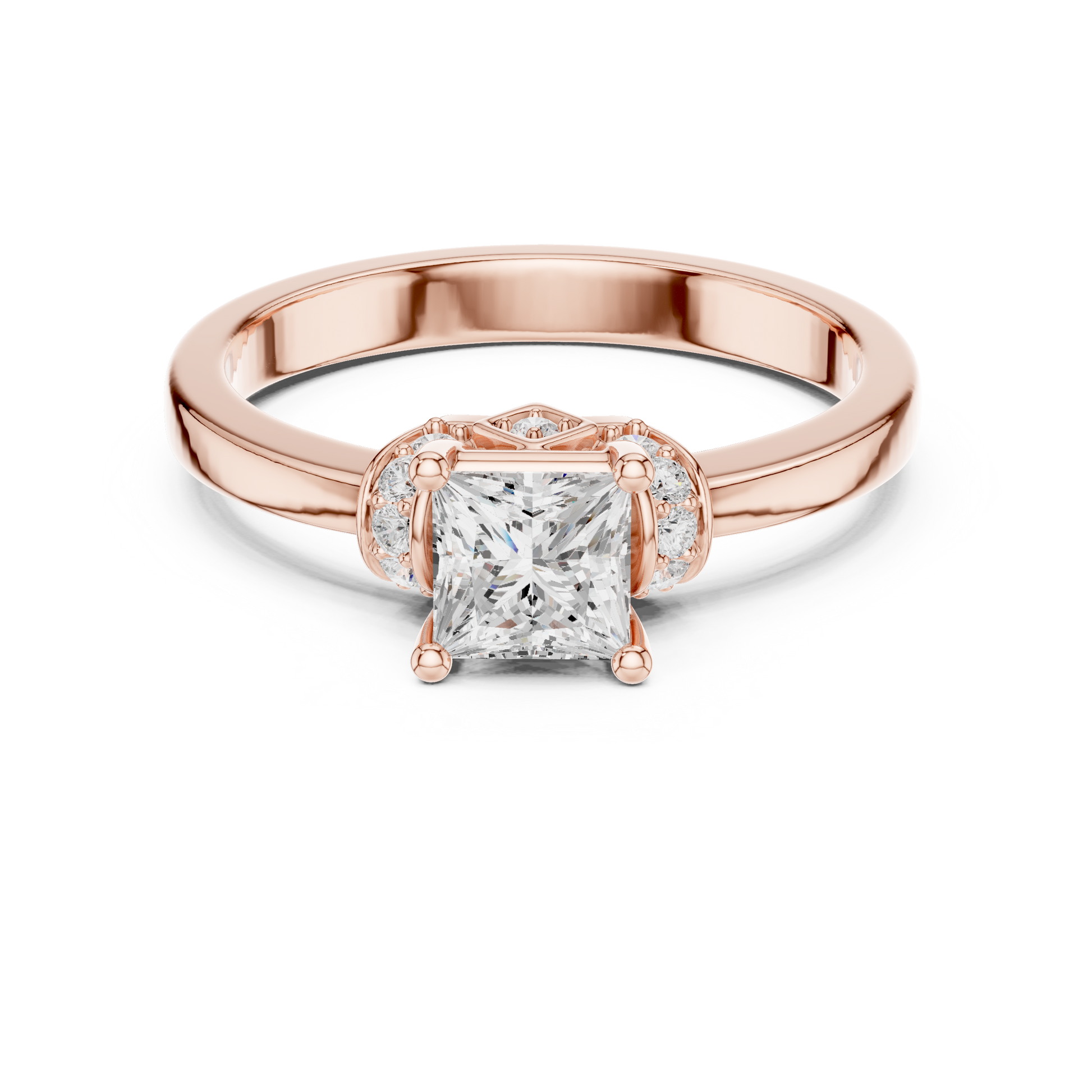Round Halo Lab Grown Diamond Ring