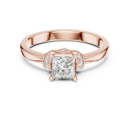 Round Halo Lab Grown Diamond Ring