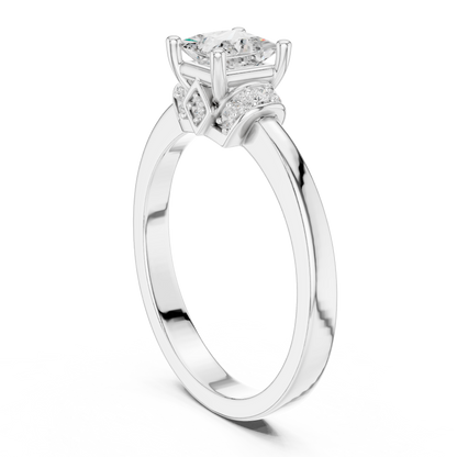 Round Halo Lab Grown Diamond Ring