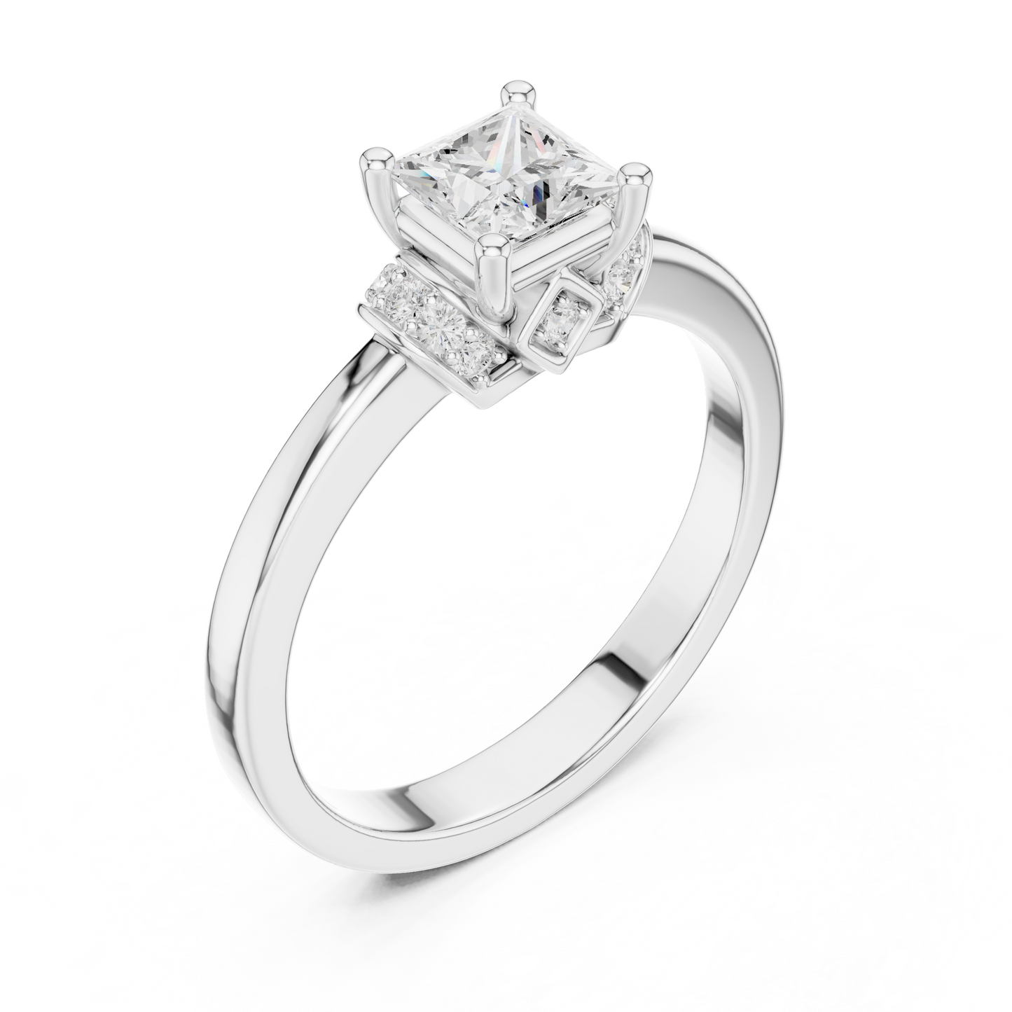 Round Halo Lab Grown Diamond Ring