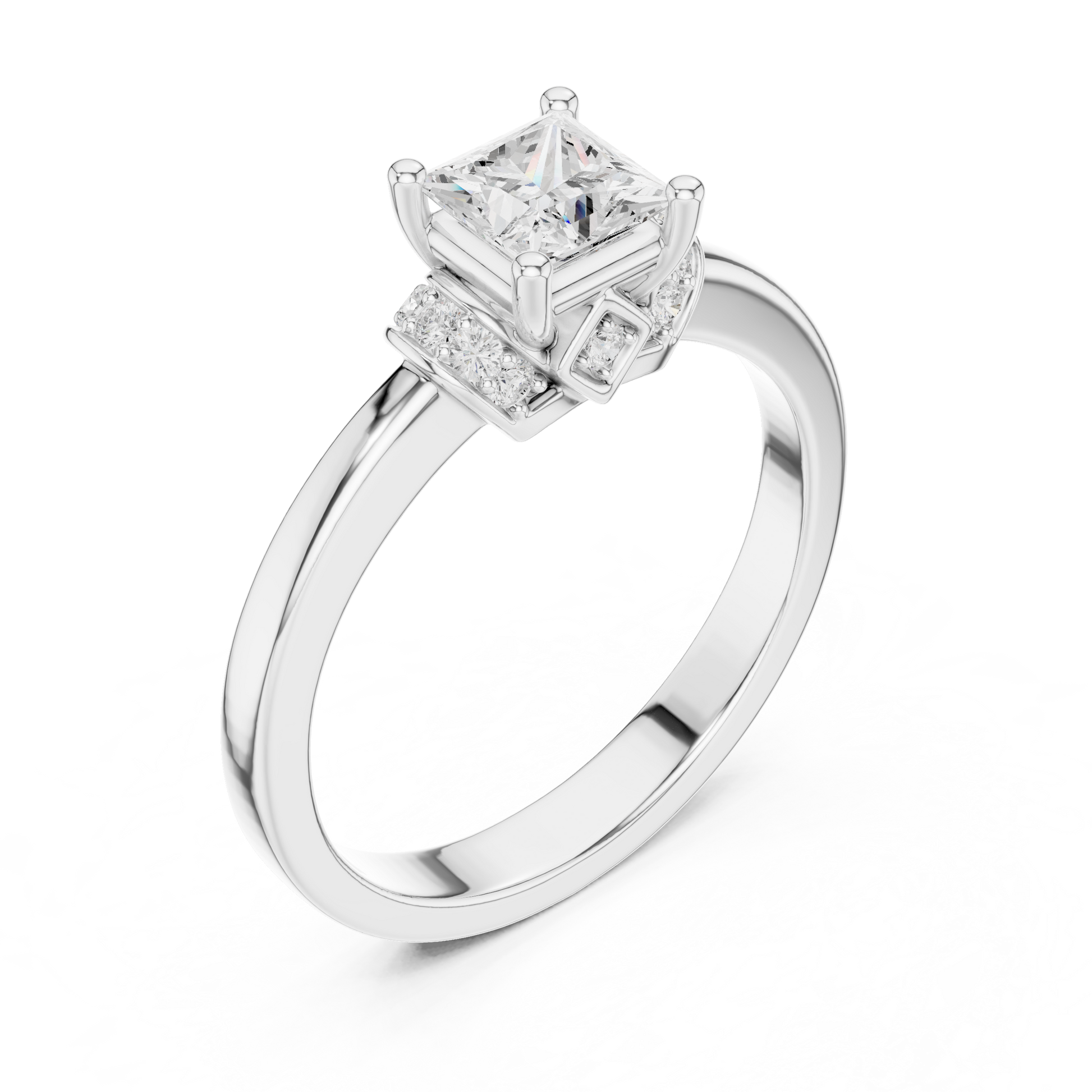 Round Halo Lab Grown Diamond Ring