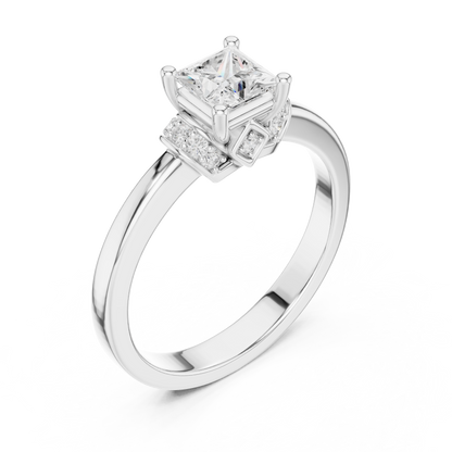 Round Halo Lab Grown Diamond Ring