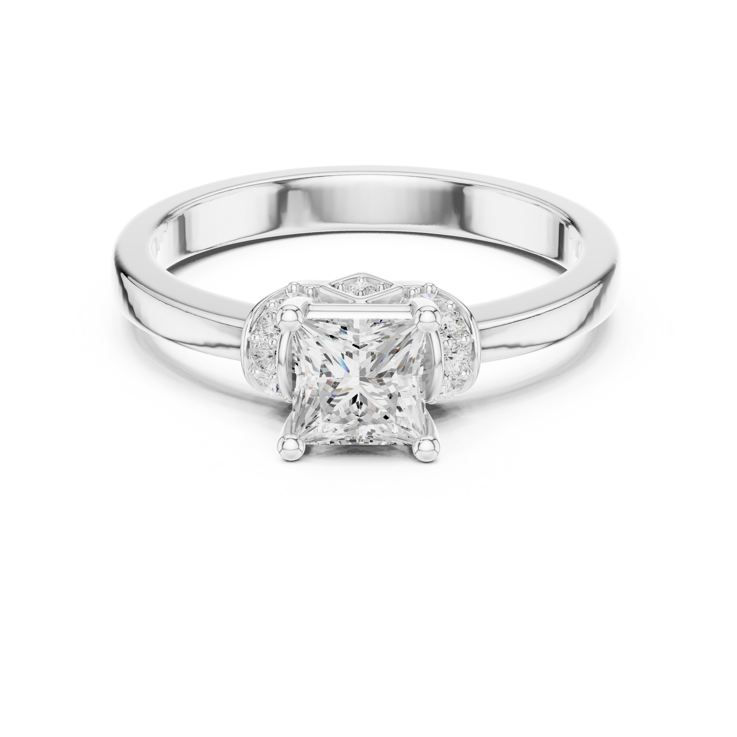Round Halo Lab Grown Diamond Ring