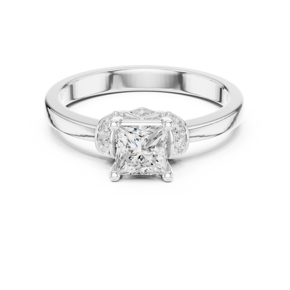 Round Halo Lab Grown Diamond Ring