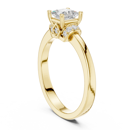 Round Halo Lab Grown Diamond Ring