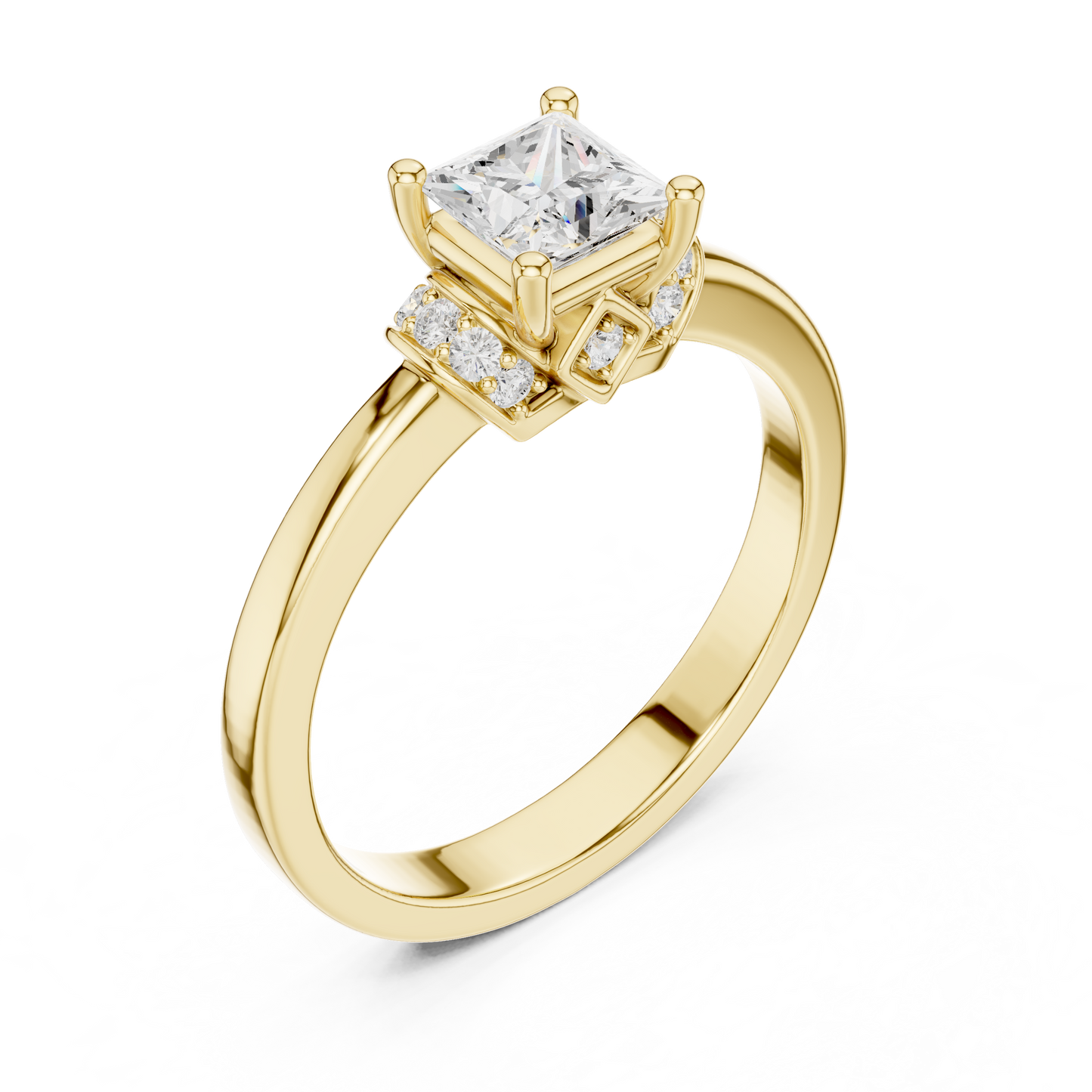 Round Halo Lab Grown Diamond Ring