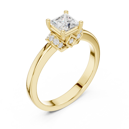 Round Halo Lab Grown Diamond Ring