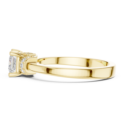 Round Halo Lab Grown Diamond Ring