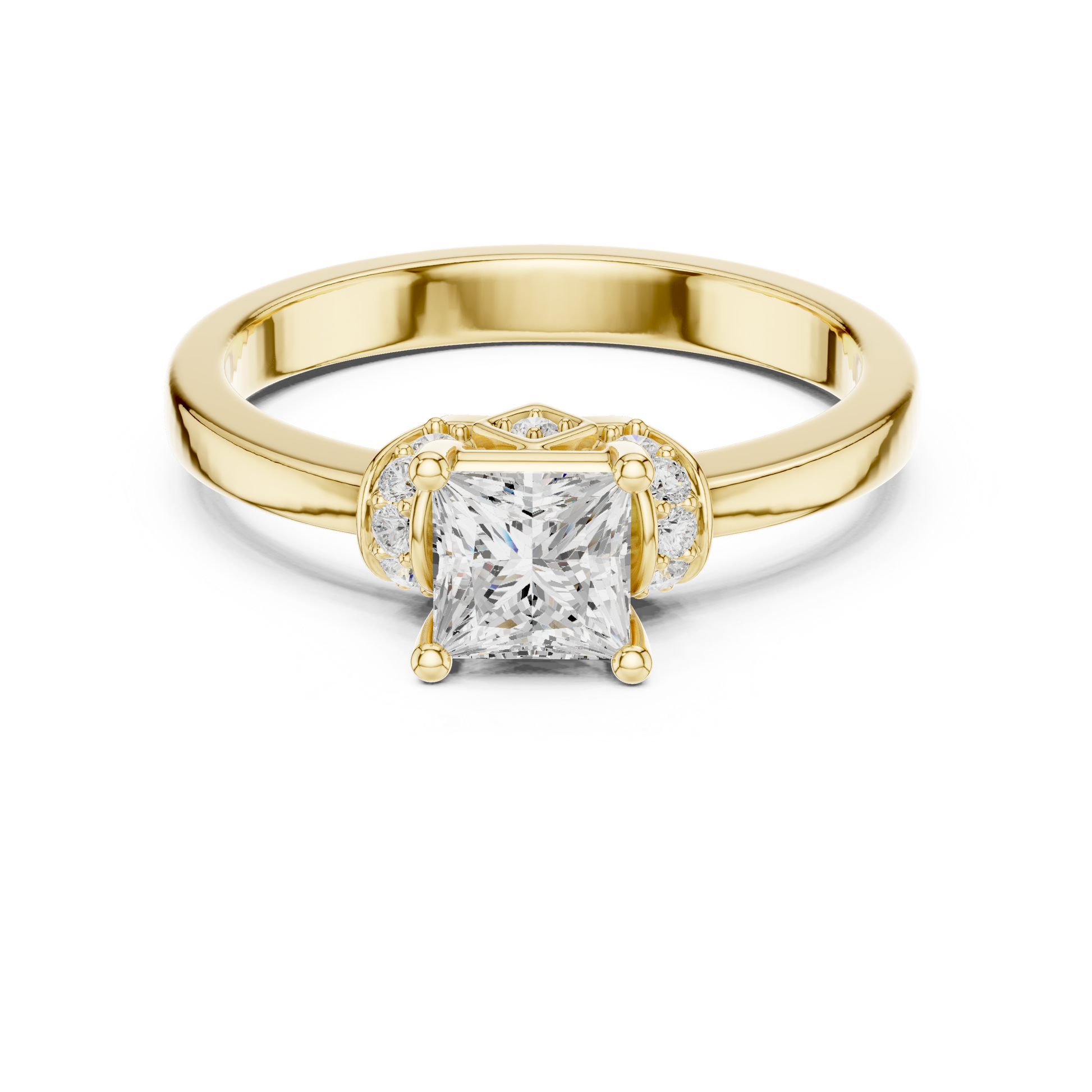 Round Halo Lab Grown Diamond Ring