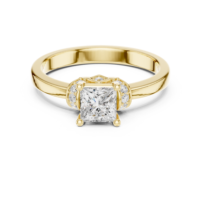 Round Halo Lab Grown Diamond Ring