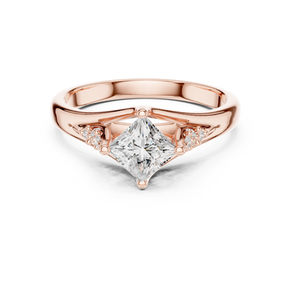 Mixed Shape Lab Grown Diamond Side Stone Ring