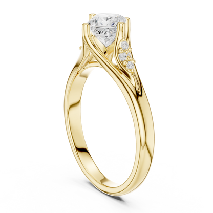 Mixed Shape Lab Grown Diamond Side Stone Ring