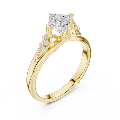 Mixed Shape Lab Grown Diamond Side Stone Ring