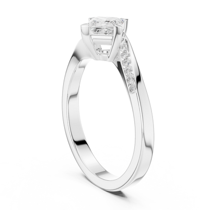 Mixed Shape Lab Grown Diamond Side Stone Ring