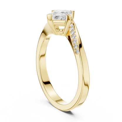 Mixed Shape Lab Grown Diamond Side Stone Ring