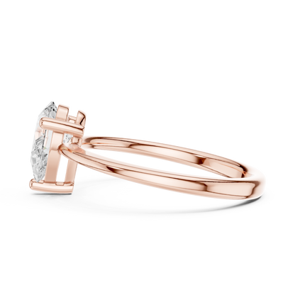 Round Solitaire Lab Grown Diamond Ring