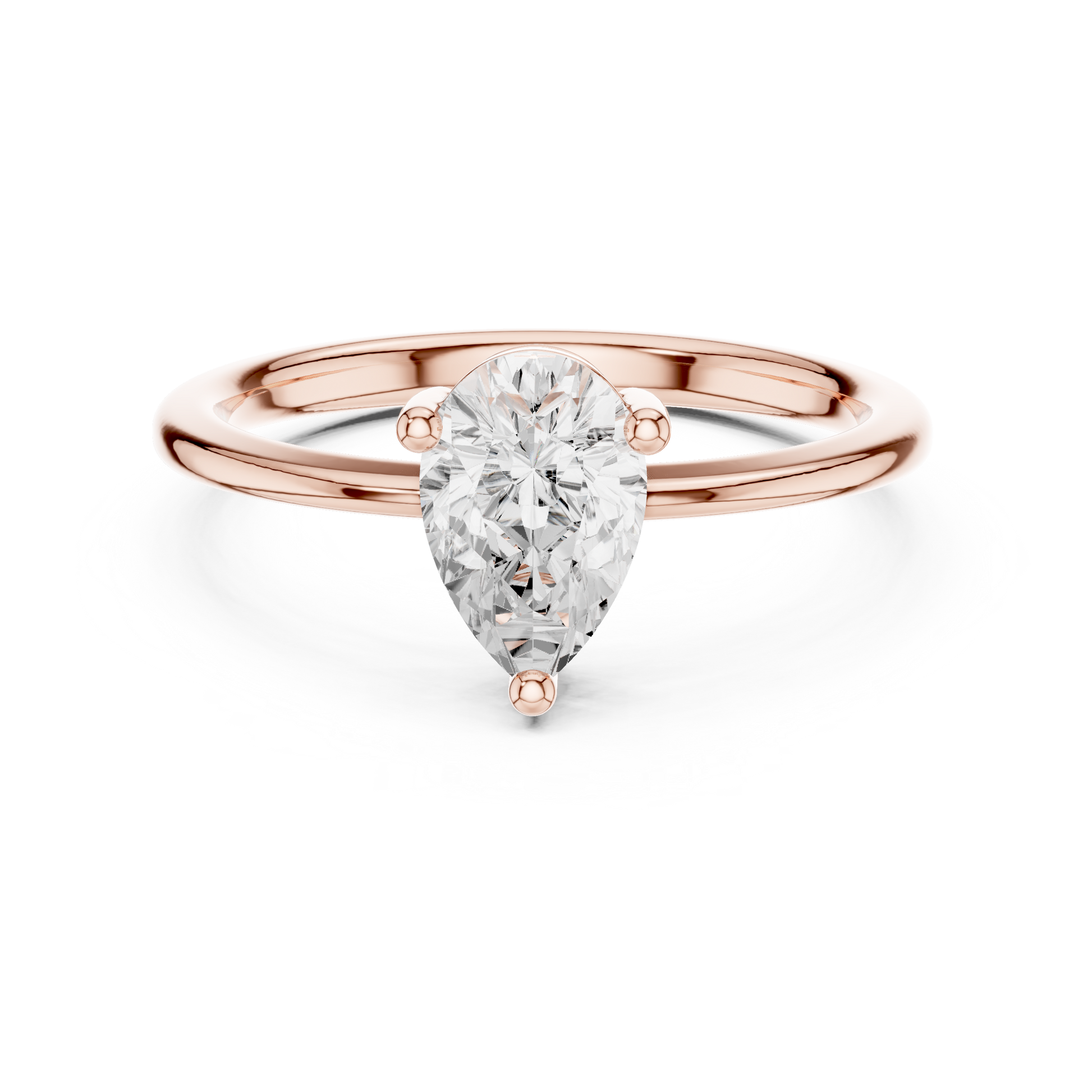 Round Solitaire Lab Grown Diamond Ring