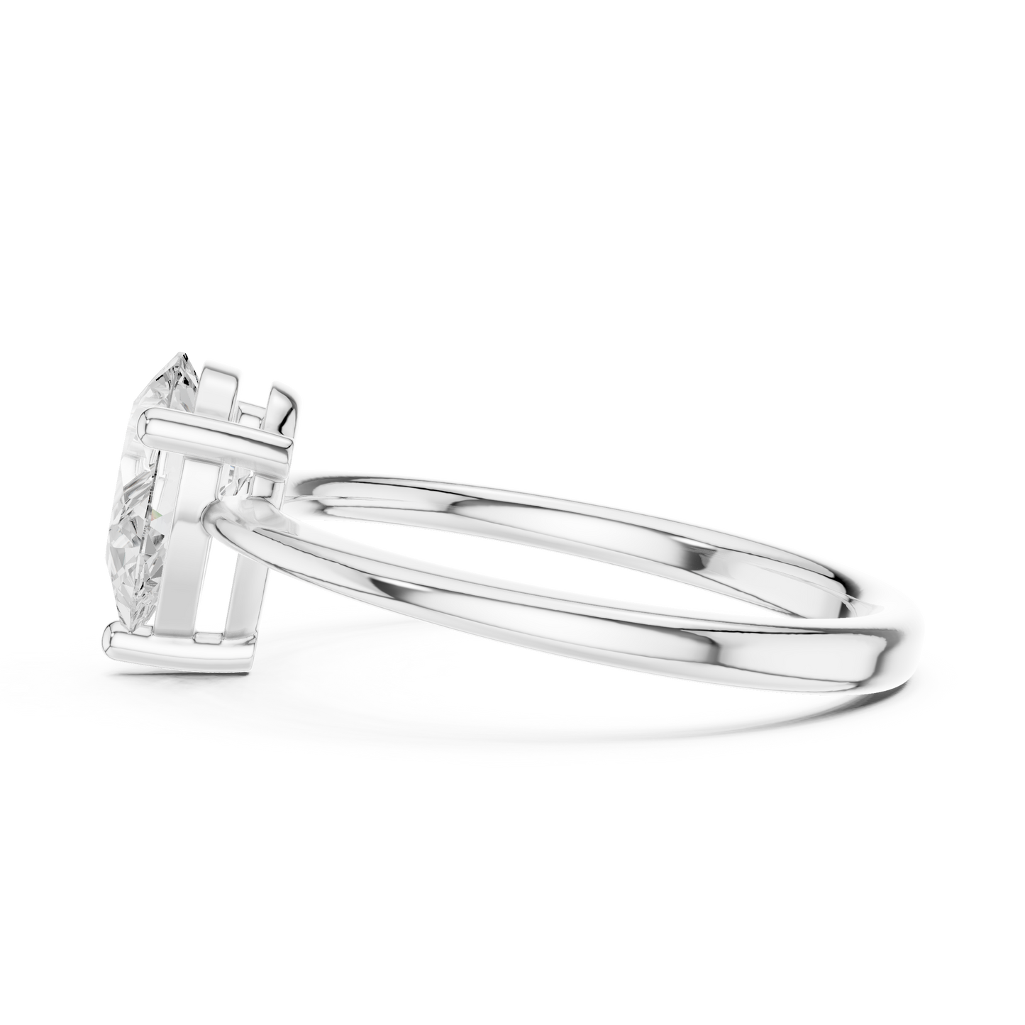 Round Solitaire Lab Grown Diamond Ring