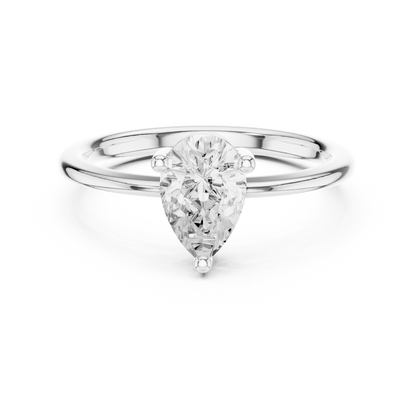 Round Solitaire Lab Grown Diamond Ring
