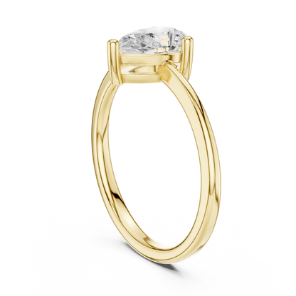 Round Solitaire Lab Grown Diamond Ring