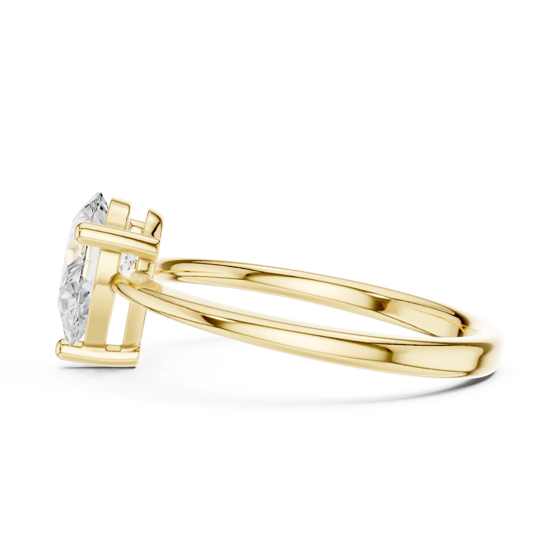 Round Solitaire Lab Grown Diamond Ring