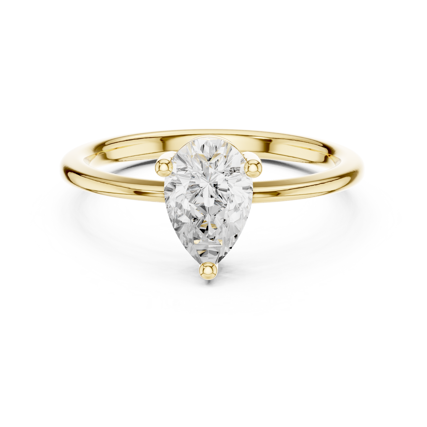 Round Solitaire Lab Grown Diamond Ring