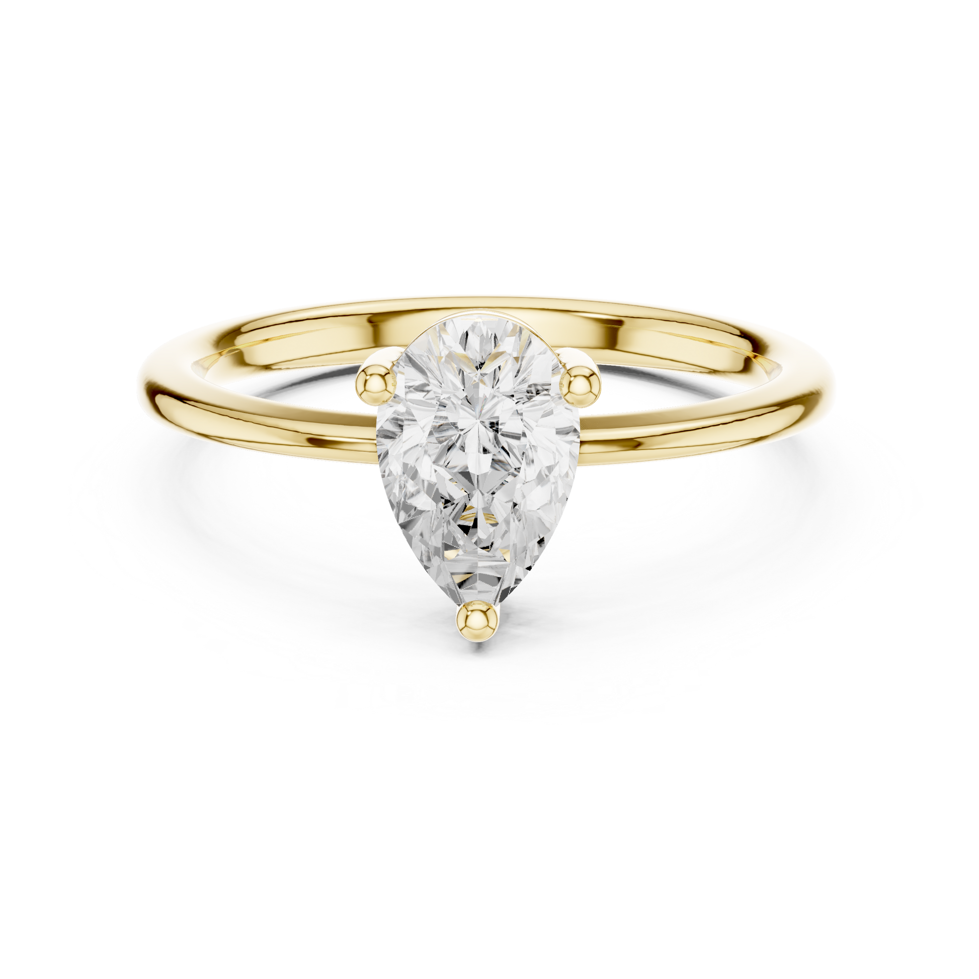 Round Solitaire Lab Grown Diamond Ring