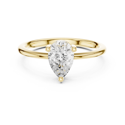 Round Solitaire Lab Grown Diamond Ring