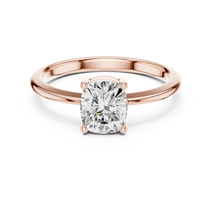 Round Solitaire Lab Grown Diamond Ring