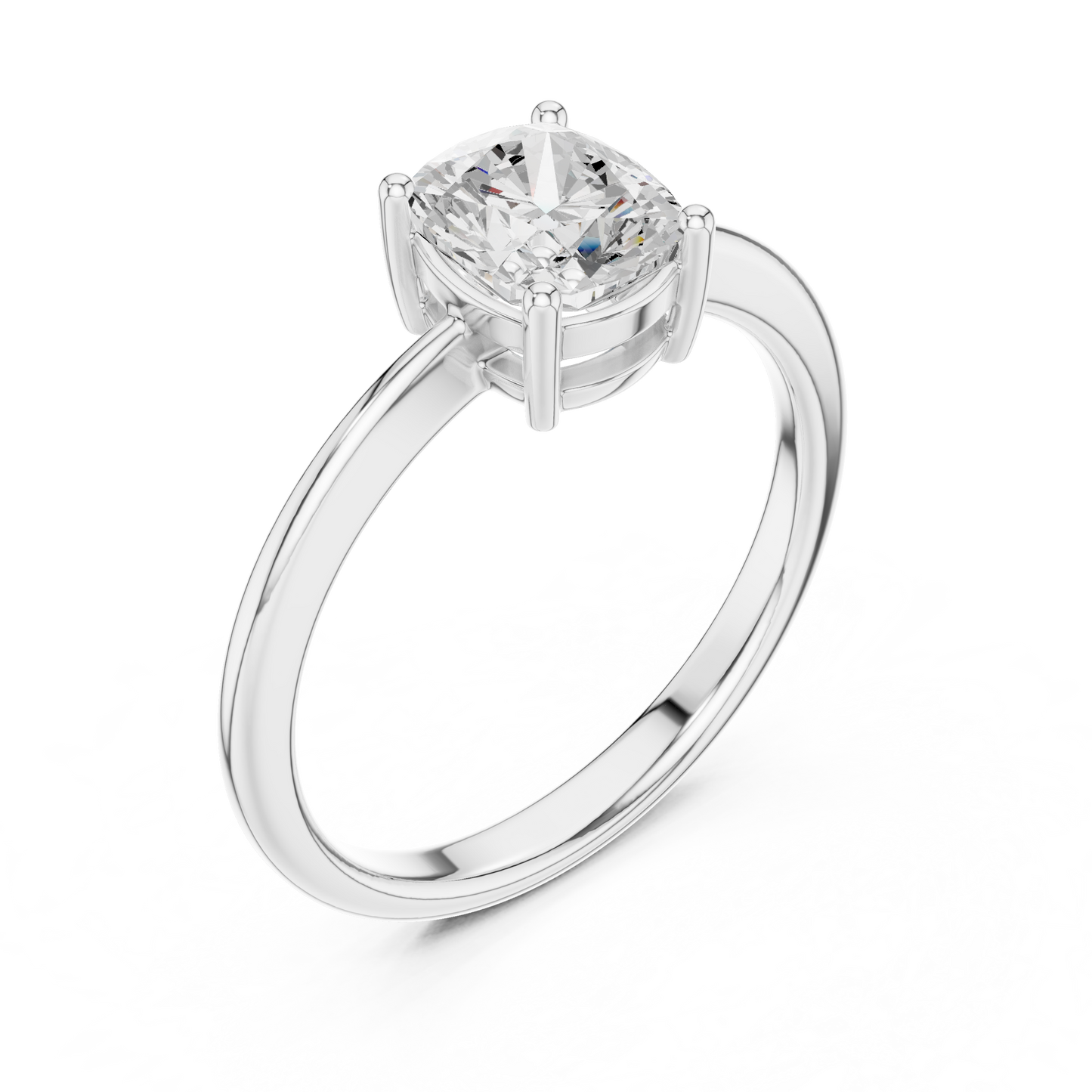 Round Solitaire Lab Grown Diamond Ring