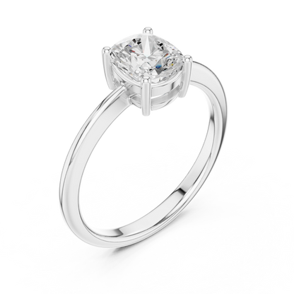 Round Solitaire Lab Grown Diamond Ring