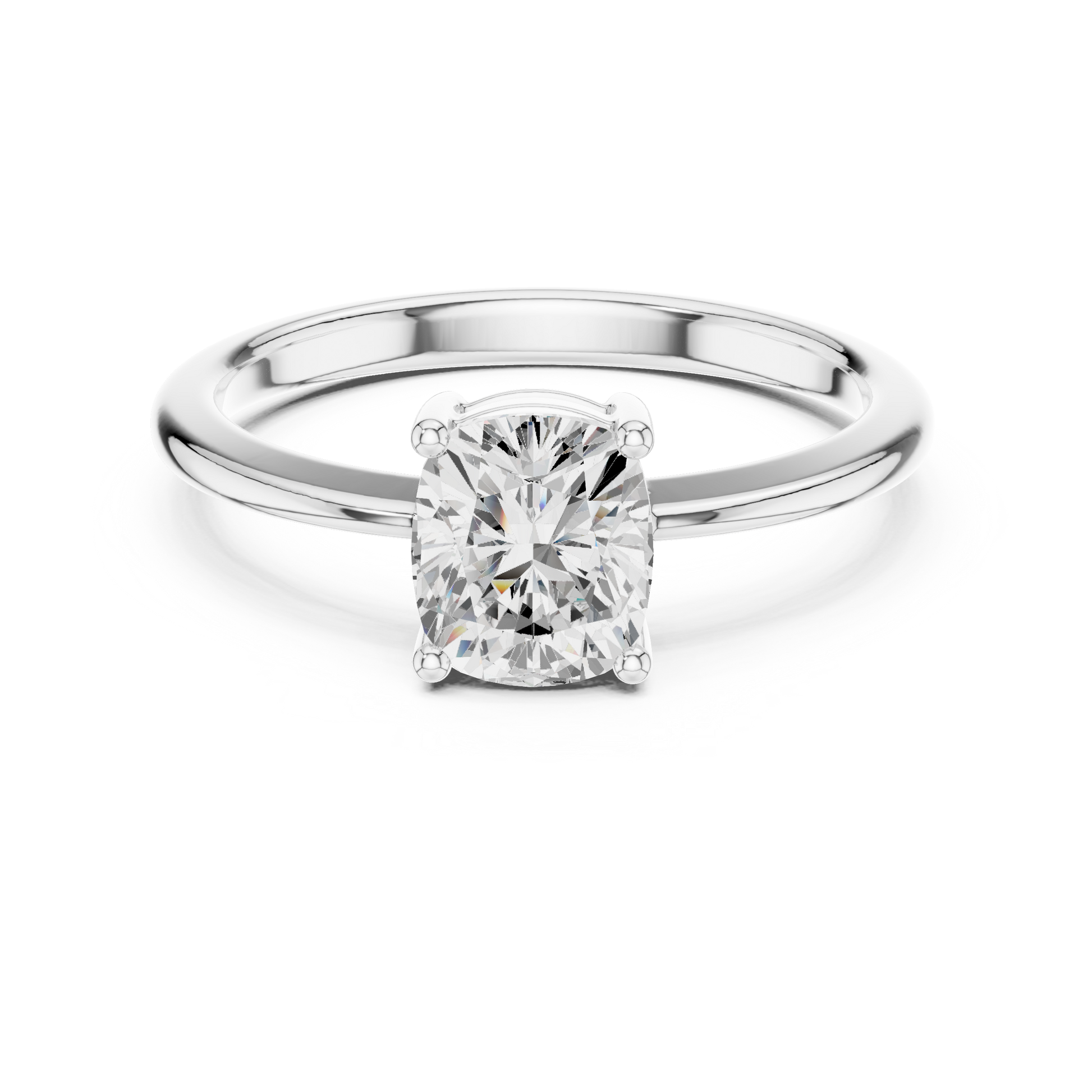 Round Solitaire Lab Grown Diamond Ring
