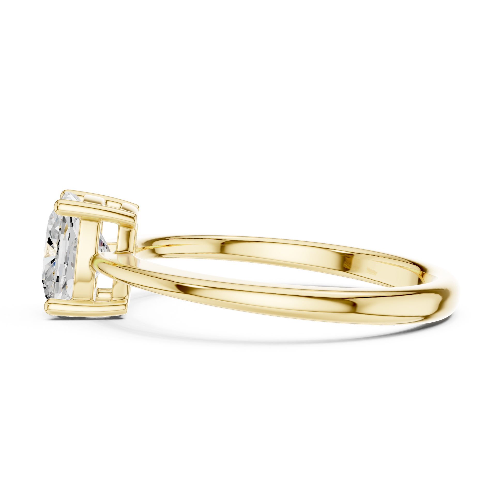 Round Solitaire Lab Grown Diamond Ring
