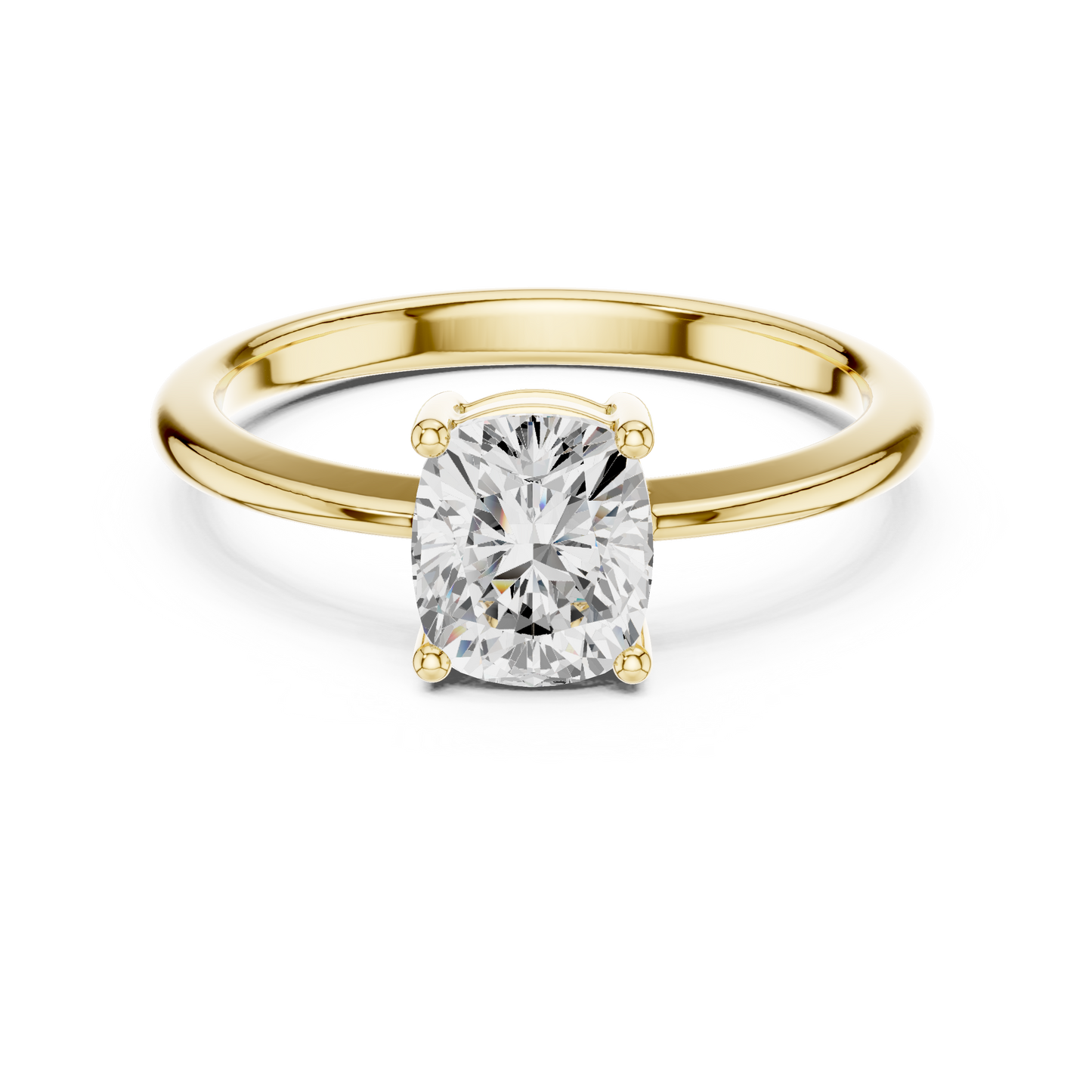 Round Solitaire Lab Grown Diamond Ring