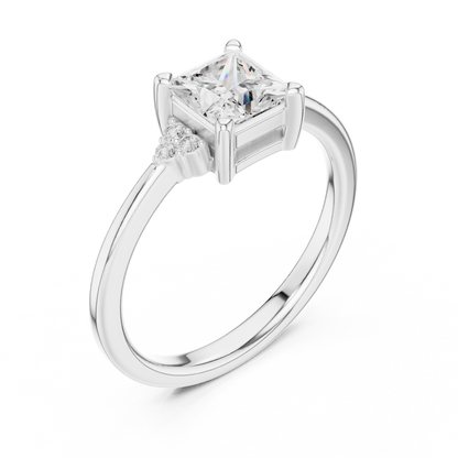 Mixed Shape Lab Grown Diamond Side Stone Ring